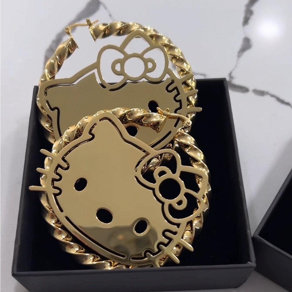 Gold HK hoops